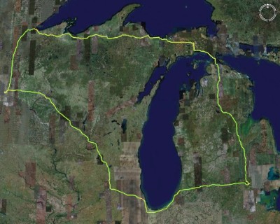 Big Circle around Lake Michigan